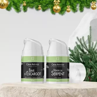 RINKINYS MINI: Dieninis ir naktinis kremas nuo raukšlių su sraigių bei gyvačių sekretu 